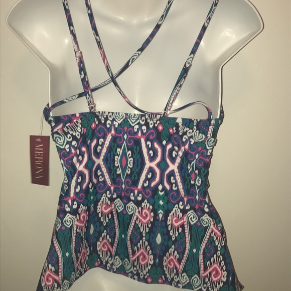 NWT Merona Strappy Back Tankini Top size Small - Picture 8 of 8